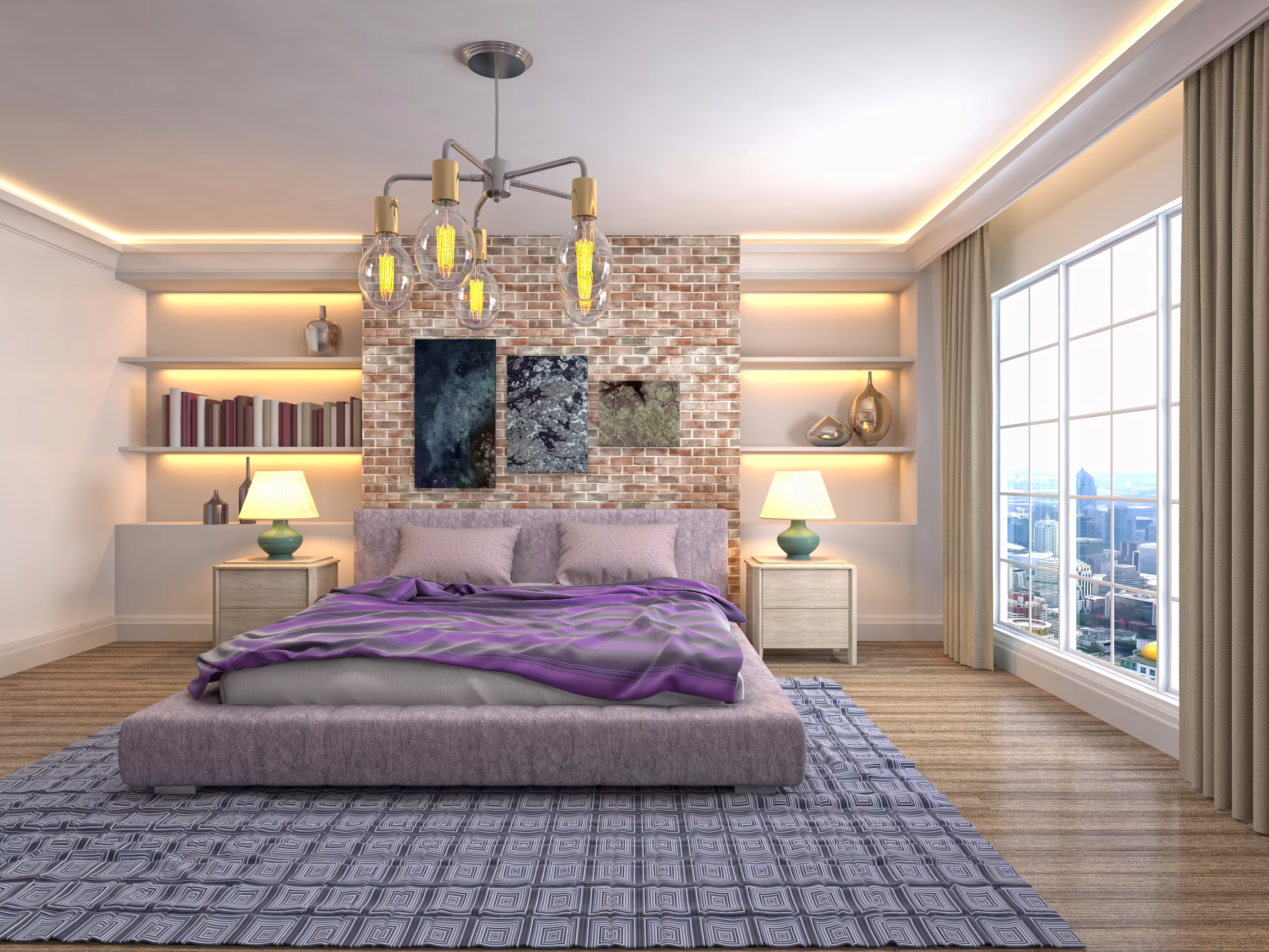 Luisnvaya Bed Plus Side Table
