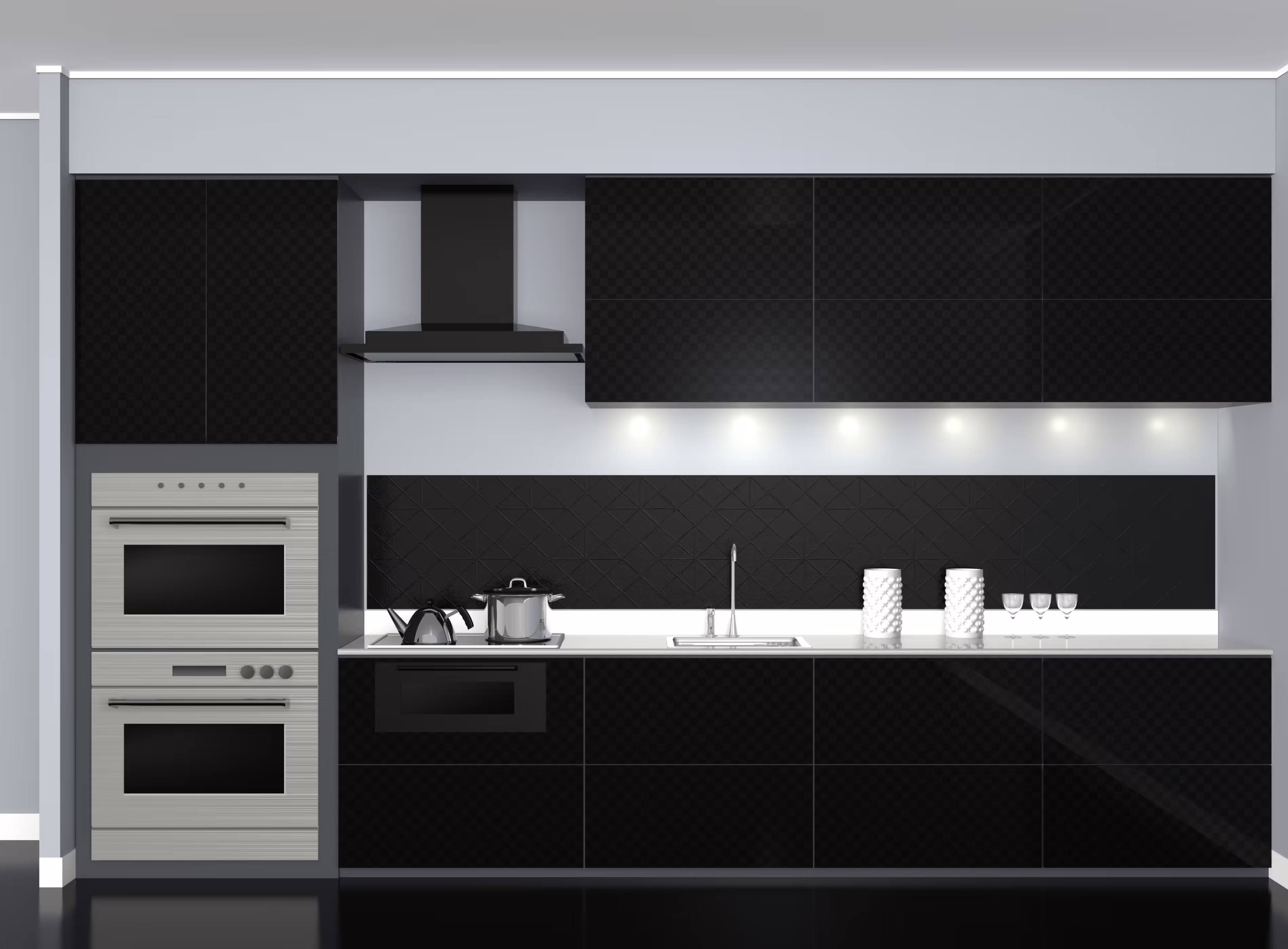 Luisnvaya Single Wall Kitchen Laminate Finish